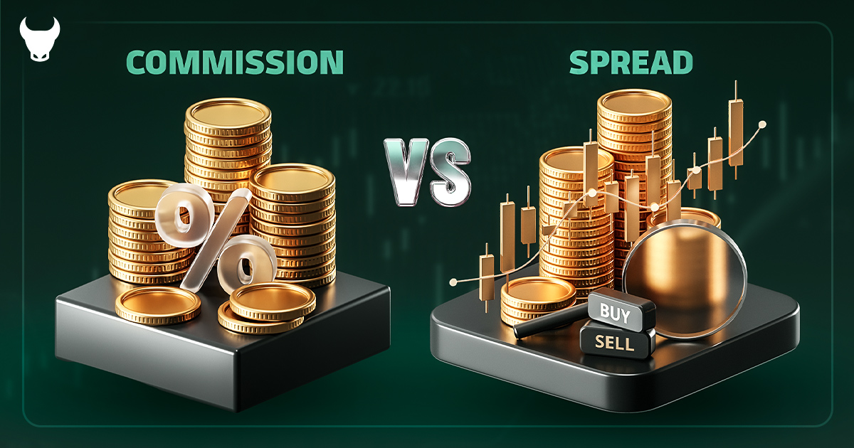 la différence entre le spread et la commission
