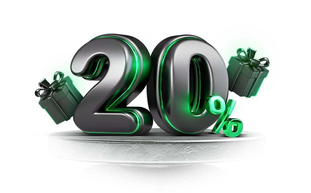 20 percent 20 percent